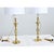 Modern Vintage French Brass Candlestick Lamps - a Pair For Sale - Image 3 of 12