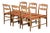 Vintage Razor Blade Oak Dining Chairs by Henning Kjærnulf, 1960s, Set of 6 For Sale