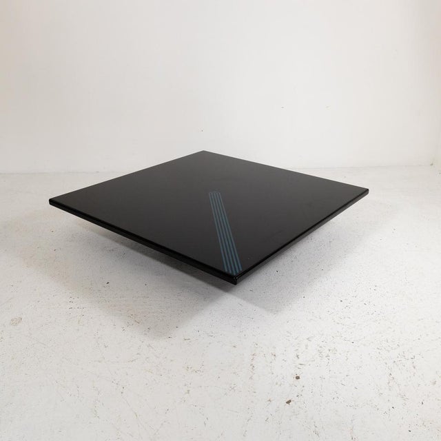 Large Black Lacquered Coffee Table from Saporiti Italia, 1970s For Sale - Image 3 of 10