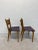 Mid-Century Modern Edmund J Spence Cane Back Leather Dining or Side Chairs For Sale - Image 3 of 13