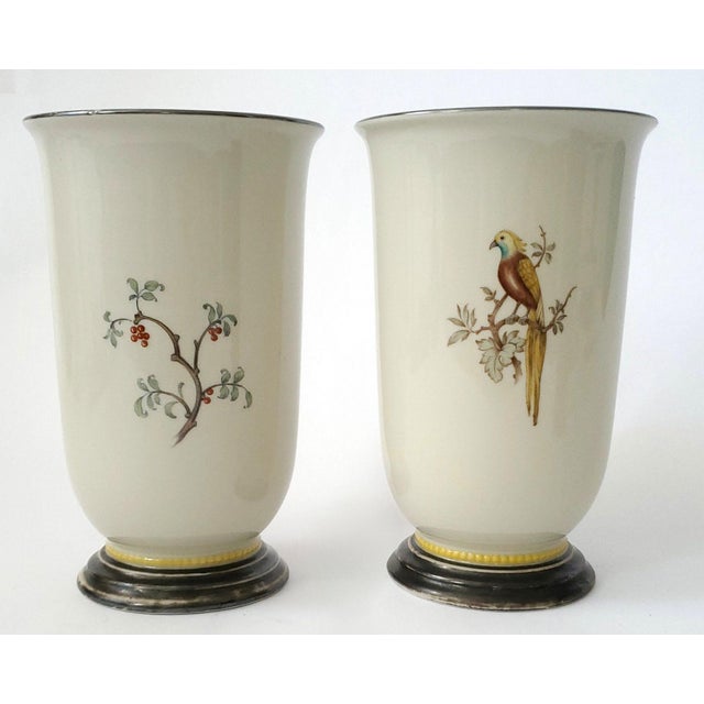 Art Deco Bird Vases by Tirschenreuth 1930s For Sale - Image 3 of 12