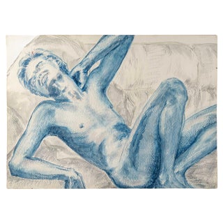 Evelyne Luez, Figure, Painting on Paper For Sale