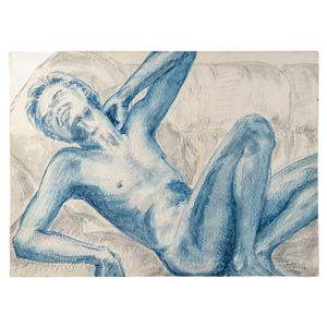 Evelyne Luez, Figure, Painting on Paper