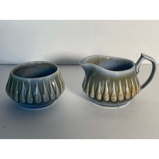 Modern Vintage Irish Porcelain Wade Creamer and Bowl - 2 pcs For Sale - Image 3 of 4