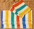 Yellow Mid 20th Century Mid-Century Modern French Striped Tea Towel Napkins - Set of 6 For Sale - Image 8 of 10