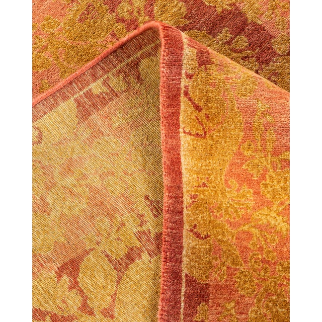 Mogul, One-of-a-Kind Hand-Knotted Area Rug - Pink, 8' 2" x 9' 7" For Sale In New York - Image 6 of 8
