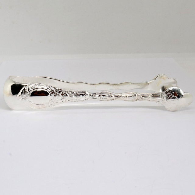 French Odiot Demidoff .950 Sterling Silver Sugar Tongs For Sale - Image 4 of 7