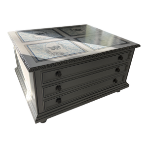 Late 20th Century Hickory White Two-Drawer Cocktail Table