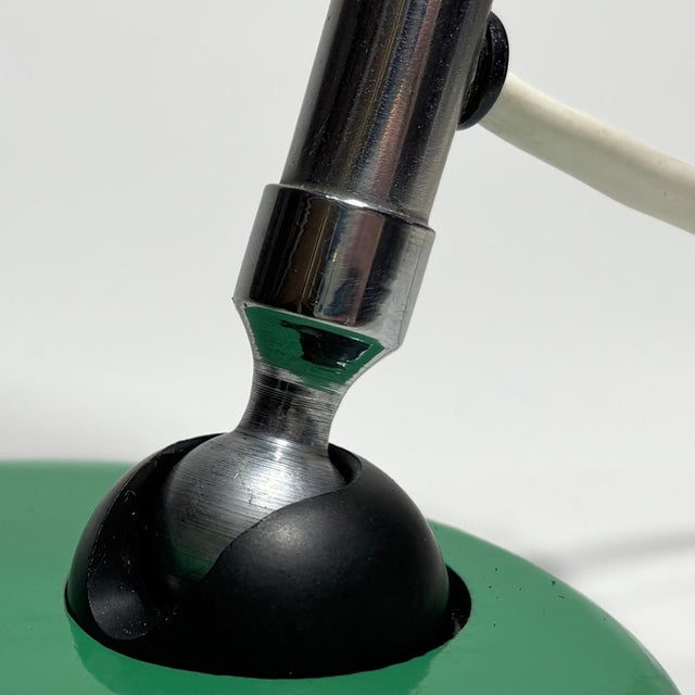 Green Vintage Swedish Table Lamp from Bröderna Malmströms Metallvarufabrik, 1950s For Sale - Image 8 of 13