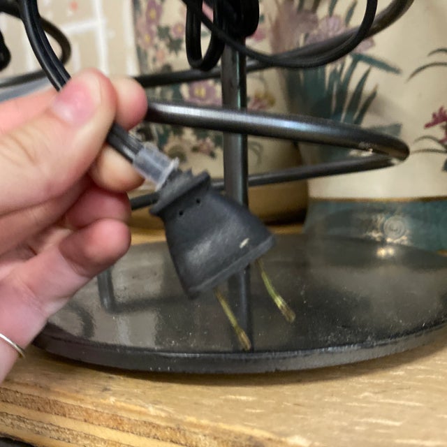 1970s Minimalist Metal Spiral Lamps - a Pair For Sale In Atlanta - Image 6 of 7