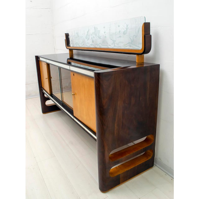 Wood Italian Sideboard by Osvaldo Borsani for Arredamenti Borsani, 1950s For Sale - Image 7 of 18