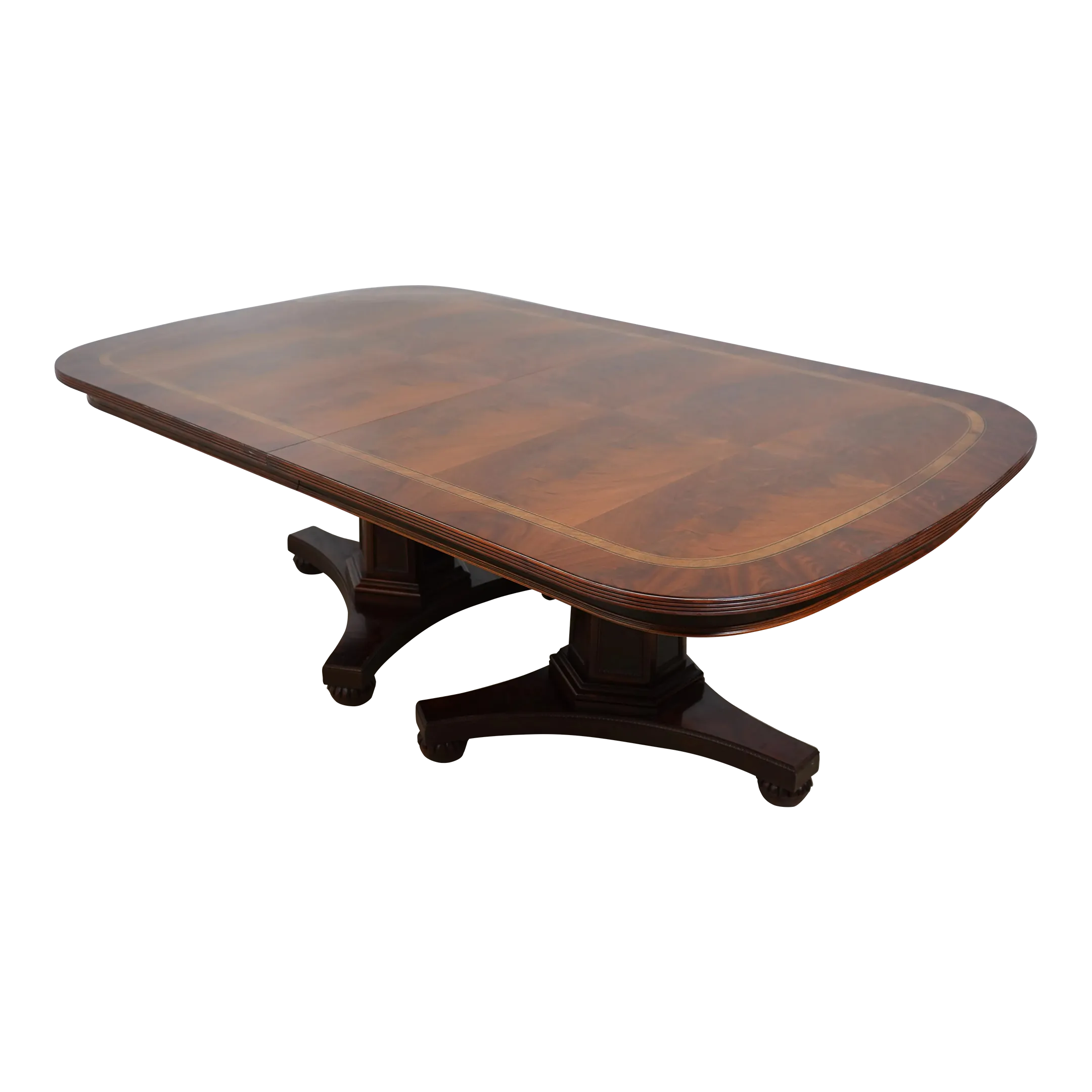 Henredon Natchez Collection Mahogany Dining Room Table | Chairish
