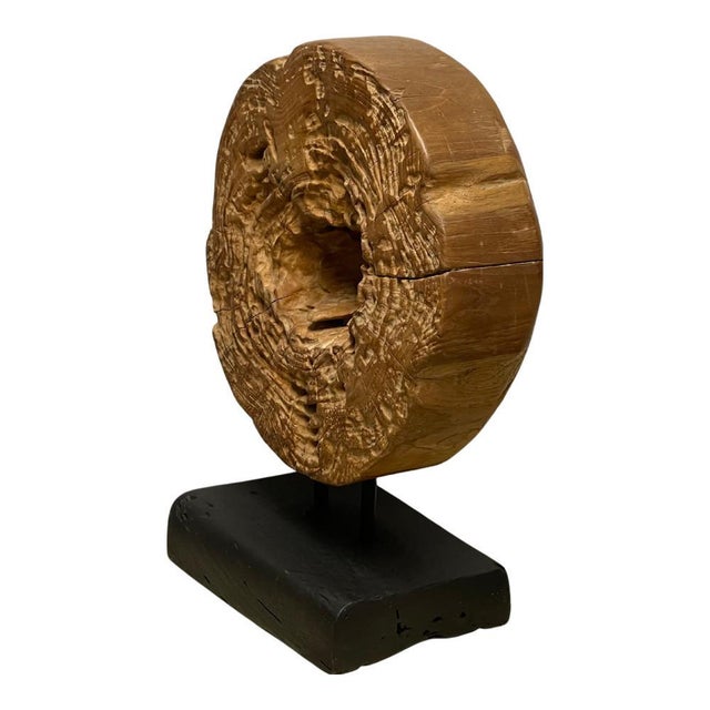 Indonesian Wooden Sculpture on Stand Chairish