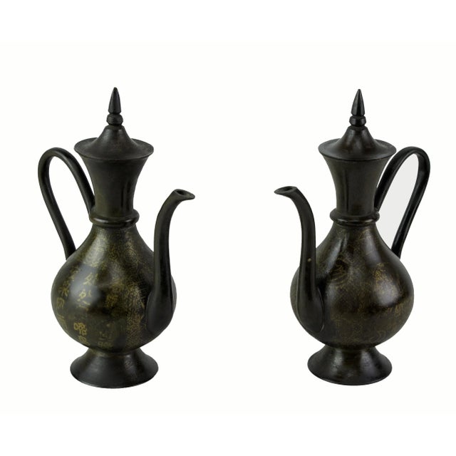 Chinese Decorative Chinese Flagon - a Pair For Sale - Image 3 of 7