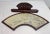 Antique Early 1800's Chinese Qing Dynasty Hand Painted Hand Fan Carved Wood Base For Sale - Image 11 of 18