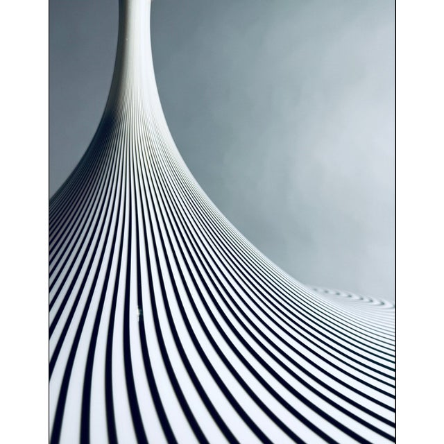 Mid-Century Modern Striped Pendant Lamp by Lino Tagliapietra for Effetre, 1980s For Sale - Image 3 of 6