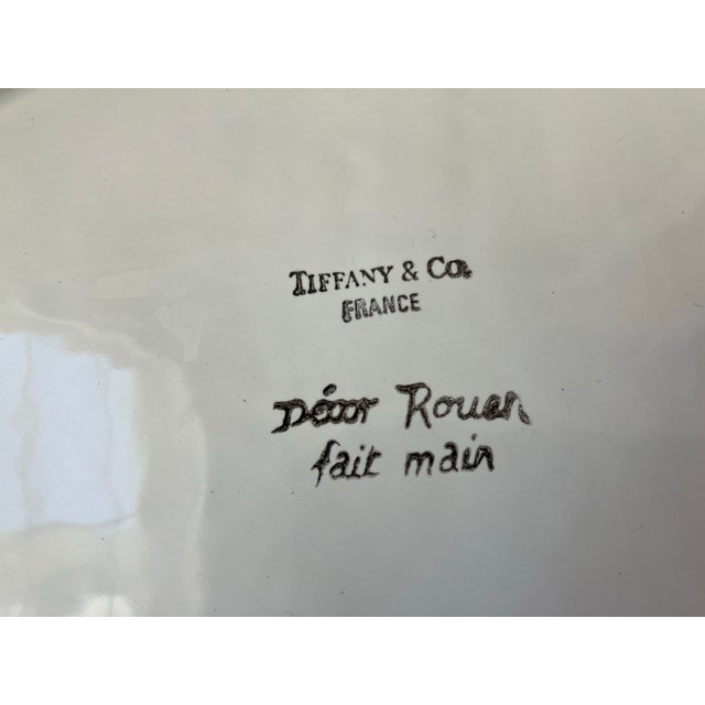 Antique Decor Ruen Fait Main, Tiffany & Co. France Porcelain Tureen & Underplate For Sale - Image 11 of 12