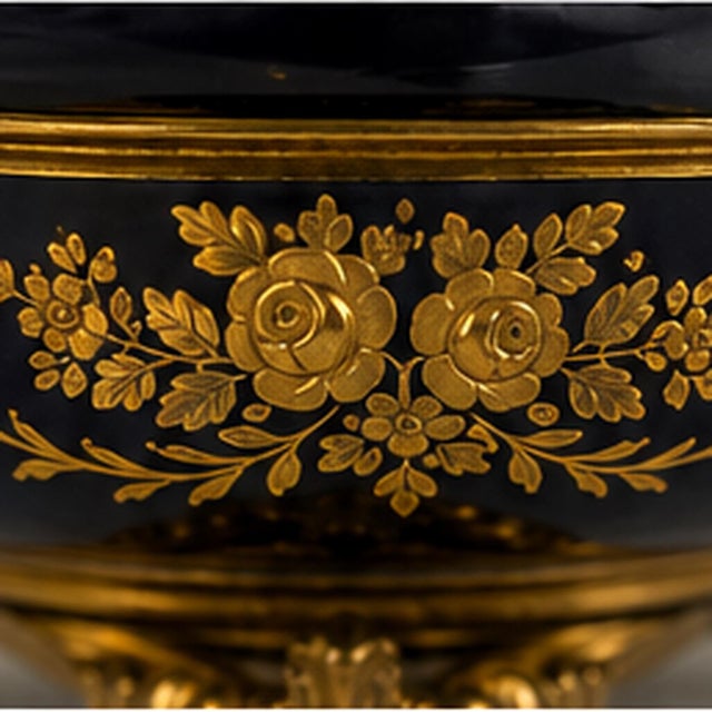 Early 20c French Sevres Louis XVI Blue Porcelain Bowl For Sale - Image 6 of 17