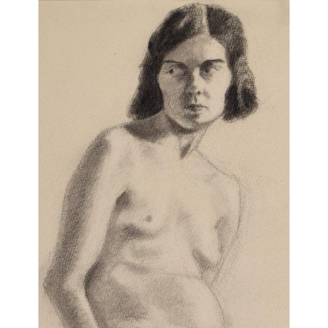 1920s Graphite Female Nude Figure Study Drawing by Anne Neumark C. 1928 For Sale - Image 5 of 5