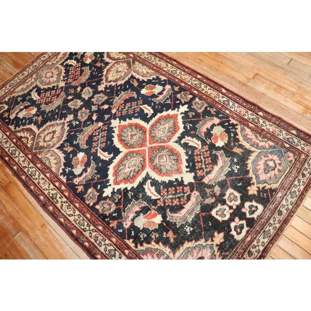 Early 20th Century Antique Zabihi Collection Persian Mahal Accent Rug - 4' x 6'6" For Sale - Image 5 of 7