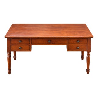 Vintage French Desk in Cherry, 1970s For Sale