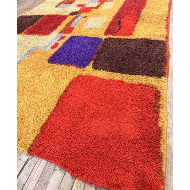 "This is a spectacular and highly authentic room-sized antique European Art Deco wool rug, Hand-knotted circa 1925 during...