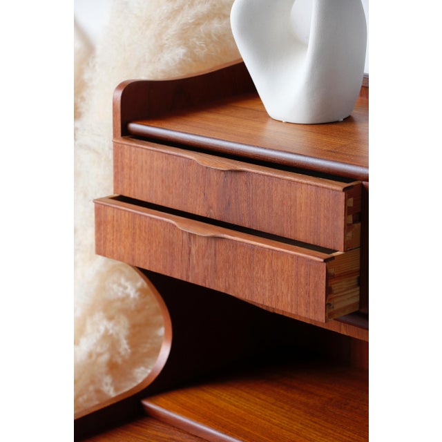 Vintage Danish Teak Secretary, 1960s For Sale - Image 4 of 18