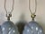 Gray 1980's Hollywood Regency Sculptural Gray Ceramic & Lucite Base Table Lamps - a Pair For Sale - Image 8 of 13