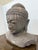 Religious Indonesian Hand Carved Lava Stone Buddha Bust For Sale - Image 3 of 12