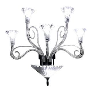 Collection Diamante Wall Lamp in Metal and Crystal by Jago For Sale