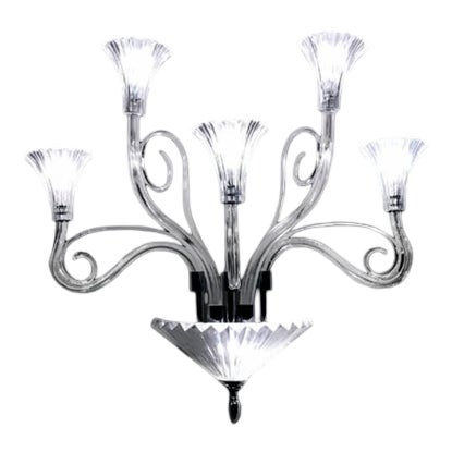 Collection Diamante Wall Lamp in Metal and Crystal by Jago For Sale