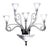 Collection Diamante Wall Lamp in Metal and Crystal by Jago For Sale