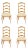 French Provincial Style Dining Chairs - Set of 4 For Sale