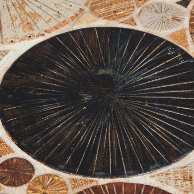 1960s Coffee Table in Ceramic and Teak by Tue Poulsen for Haslev Mobelsnedkeri, 1960s For Sale - Image 5 of 8