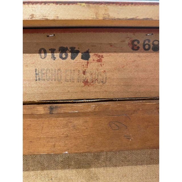 Blue “Woman in Blue” Original Oil Painting For Sale - Image 8 of 12