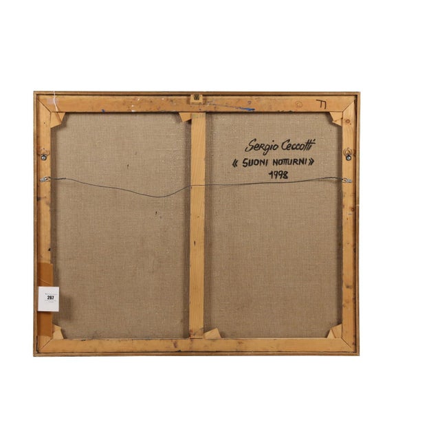 1990s Sergio Ceccotti (Italian, B. 1935), Suoni Notturni For Sale - Image 5 of 5