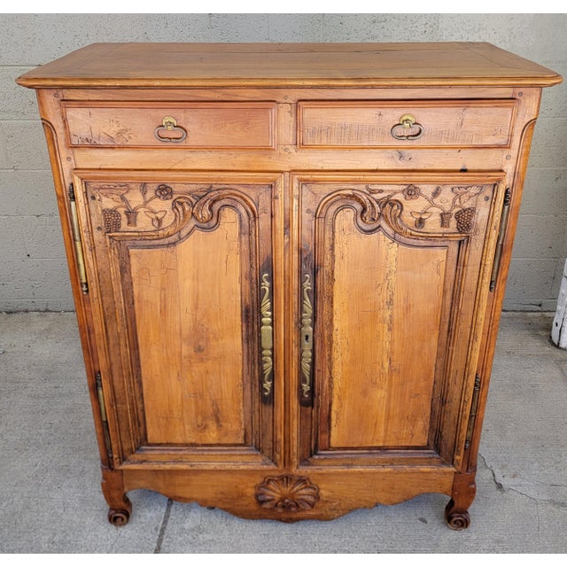 Antique French Country Buffet Louis XV Early 19th Century For Sale - Image 4 of 18