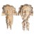 Wood Carving God and Goddess of Wine Bacchus Dionysous Ariadne For Sale