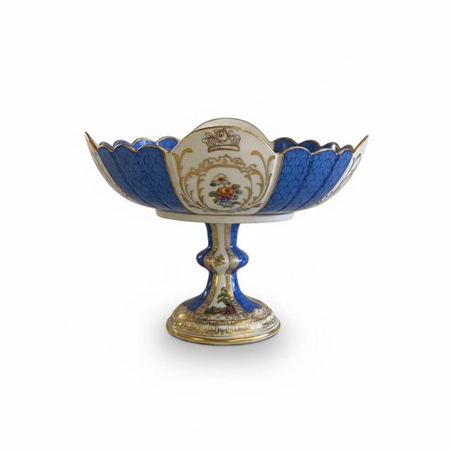 Fruit Bowls in Polychrome Porcelain and Gold from Meissen, 1850s, Set of 3 For Sale - Image 6 of 8