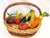 Vintage Realistic Hand Crafted Papier Mâché Vegetables in a Basket- Set of 14 For Sale - Image 11 of 11