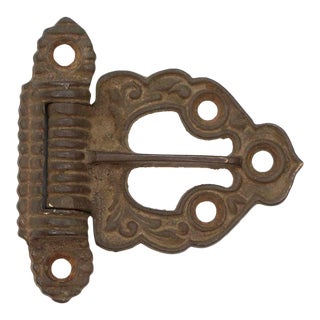 Vintage Victorian 2.875 In. Bronze Ice Box Hinge For Sale