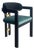 Conan Wood Dining Armchair Chair in Green and Black For Sale