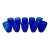 Zafferano "Perle" Blu/Blue Glass Tumblers- Set of 10 For Sale