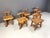 Wood Brutalist Dining Chairs, 1960s, Set of 6 For Sale - Image 7 of 12