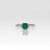 2020s Colombian Emerald Ring With Earth-Mined Diamond Accents: Solid 14k Gold, Size 6.75 For Sale - Image 5 of 10