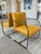 Metal Chrome & Yellow Leather Chairs in the Style of Ludwig Mies Van Der Rohe & Lilly Reich - A Set of 6 For Sale - Image 7 of 15