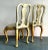 Queen Anne Vintage Regency Nailhead Queen Anne Dining Chairs - A Pair For Sale - Image 3 of 6