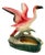1950s Mid-Century California Pottery Ceramic Pink Open Wing Flamingo Table Planter For Sale