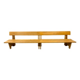 Modern Beech Bench, 1960s For Sale