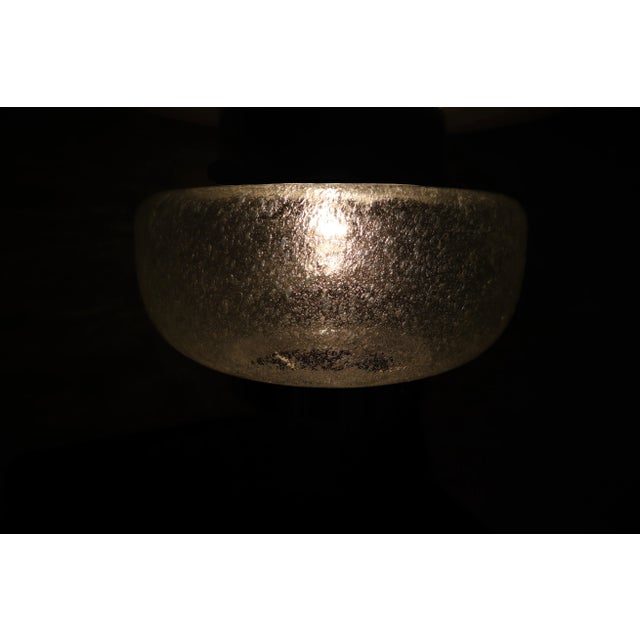 Mid-Century Modern Flush Mount with Bubble Glass Shade, 1970s For Sale - Image 4 of 11